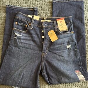 Levi’s Ribcage Straight Ankle Jeans